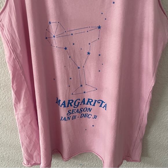 Wildfox “Margarita Season” Graphic Tank Pink Purple NWOT - Picture 2 of 8